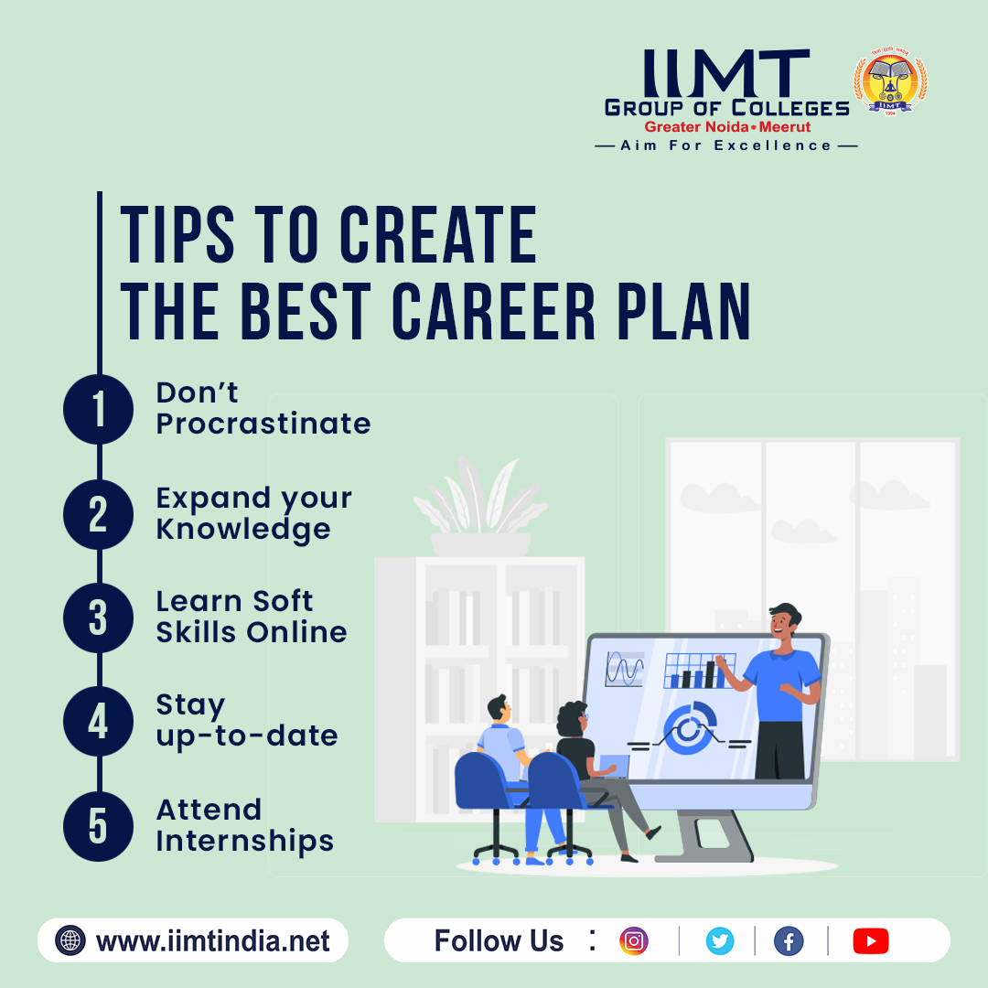 Tips to Create the best Career Plan !
.
iimtindia.net
Call Us: 9520886860
.
#IIMTIndia #IIMTNoida #IIMTian #IIMT
#IIMTGreaterNoida #IIMTDelhiNCR #CareerStrategy #PlanForSuccess #CareerRoadmap
#ProfessionalGrowth #GoalSetting #CareerGoals