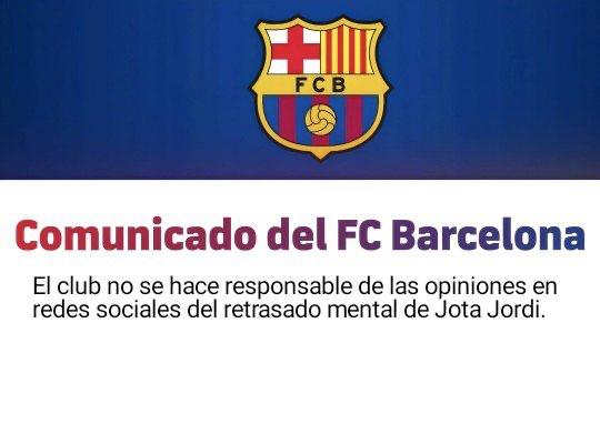 Alberto_Shaoke's tweet photo. 🚨 COMUNICADO DEL BARÇA 🚨 https://t.co/GP5jR7azIL
