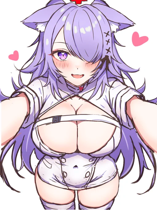 もう1枚ナースおかゆ描いちゃうぞ!のラフ 