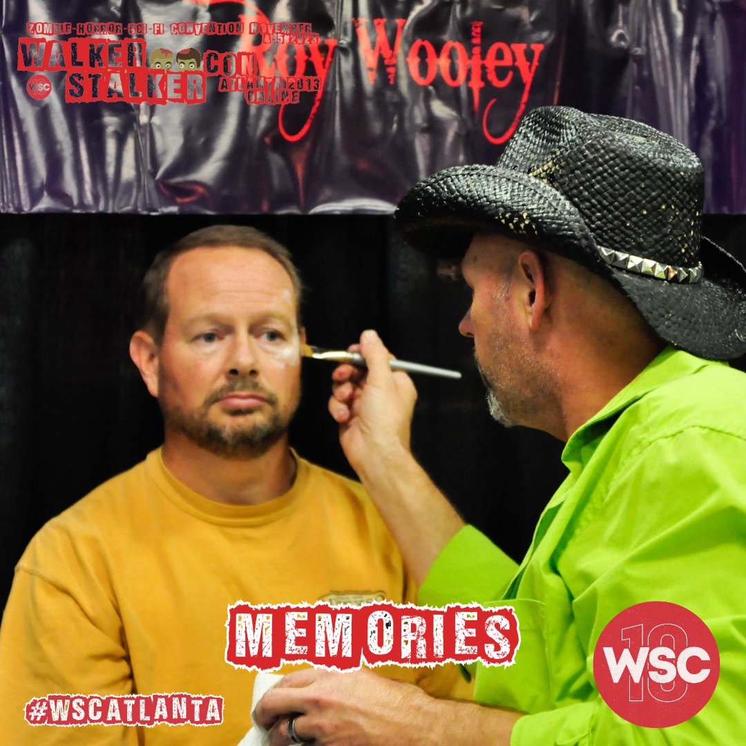 WalkrStalkrCon's tweet photo. RJ AND ROY gave a different element to the event.  Fresh off of their appearances on the show, Face Off, the pair offered guests the opportunity to get professional level makeup and appliances done at #WSCAtlanta! Thank you guys! #walkerstalkercon #wsc https://t.co/aPyqAlwcUW