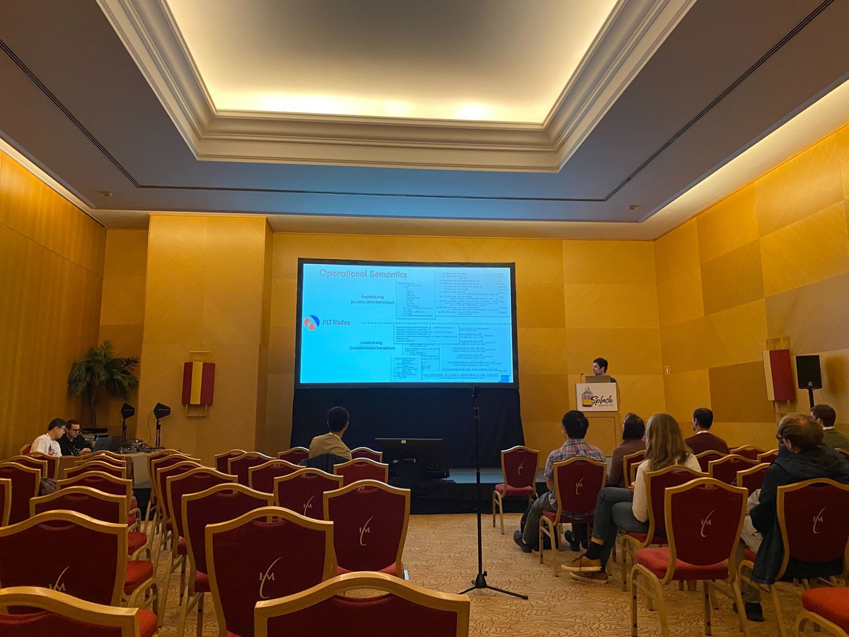 SoftwareLanguagesLab (@softlab_brussel) on Twitter photo Action shots of Sam Van den Vonder presenting "Secure RDTs: Enforcing Access Control Policies for Offline Available JSON Data" at <a href="/splashcon/">SPLASH Conference</a>. Joint work w/ Thierry Renaux and <a href="/wdmeuter/">Wolfgang De Meuter</a> of <a href="/softlab_brussel/">SoftwareLanguagesLab</a> <a href="/DINFVUB/">DINF@VUB</a> fame. Pre-print: researchportal.vub.be/en/publication… Action shots of Sam Van den Vonder presenting "Secure RDTs: Enforcing Access Control Policies for Offline Available JSON Data" at <a href="/splashcon/">SPLASH Conference</a>. Joint work w/ Thierry Renaux and <a href="/wdmeuter/">Wolfgang De Meuter</a> of <a href="/softlab_brussel/">SoftwareLanguagesLab</a> <a href="/DINFVUB/">DINF@VUB</a> fame. Pre-print: researchportal.vub.be/en/publication…