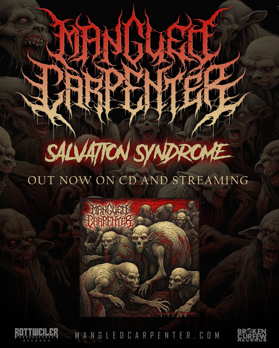Salvation Syndrome is out now! Go get your ear holes mangled!

BC: mangledcarpenter.bandcamp.com/album/salvatio…

Streaming Sites: songwhip.com/mangledcarpent…