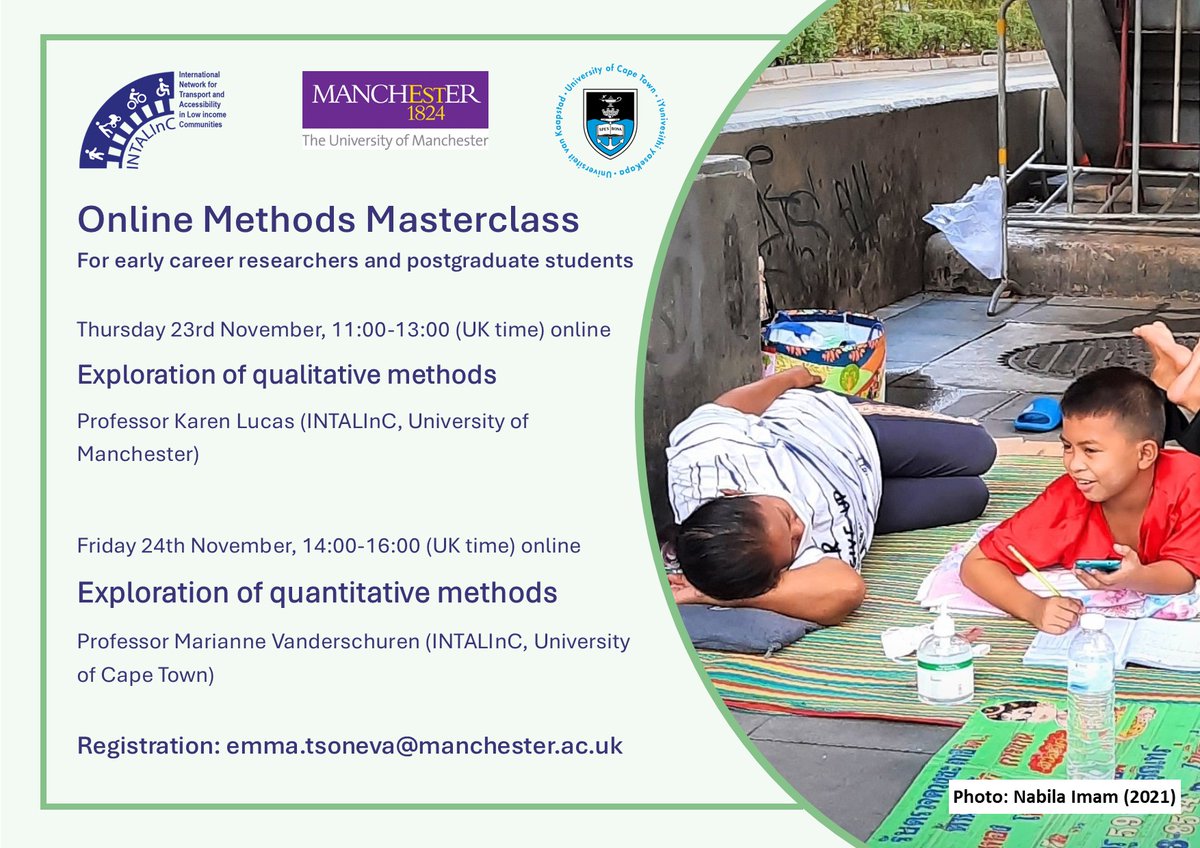 INTALInC (@intalinc) on Twitter photo We are running two methods masterclasses next month, Exploring Qualitative Methods on 23 November with <a href="/drkarenlucas/">Karen Lucas π΄σ §σ ’σ ·σ ¬σ ³σ Ώπ¦π</a> and Exploring Quantitative Methods on 24 November with @MarianneCT1 Please get in touch to register! We are running two methods masterclasses next month, Exploring Qualitative Methods on 23 November with <a href="/drkarenlucas/">Karen Lucas π΄σ §σ ’σ ·σ ¬σ ³σ Ώπ¦π</a> and Exploring Quantitative Methods on 24 November with @MarianneCT1 Please get in touch to register!
