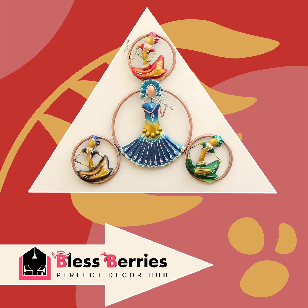 BerriesBless's tweet photo. Crafted from durable metals like iron, brass, or aluminum, these wall hangings are designed to make a statement and elevate the visual appeal of your walls.

Shop Now
Follow us @blessberries.india
Visit https://t.co/SeUoUaieC2 for more products.

#wallhanging #homedecore https://t.co/Tt5xZUBeD0