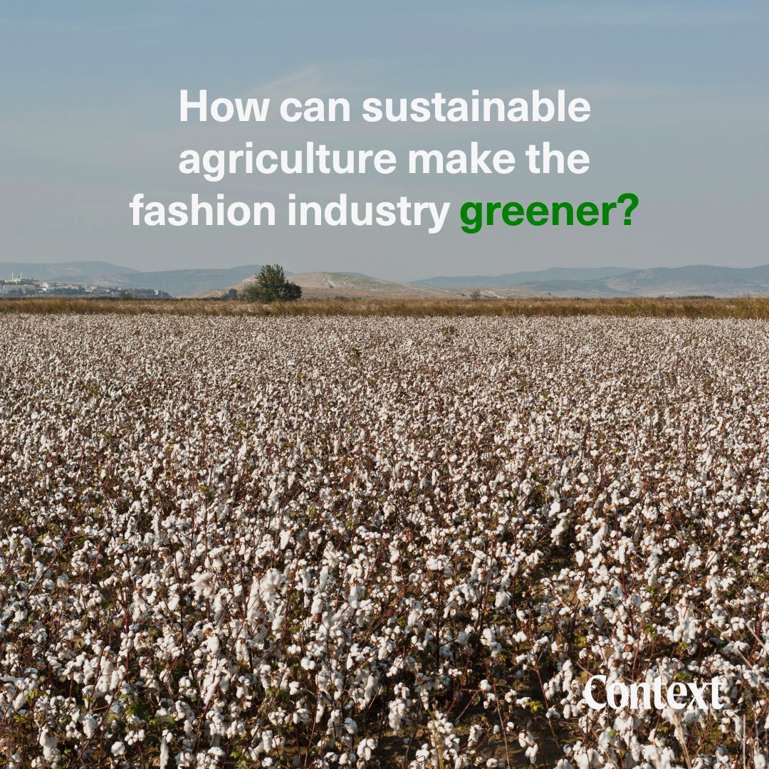 ContextClimate's tweet photo. The EU aims to enforce regulations for sustainable fashion by 2028, potentially reshaping sourcing practices. 👕

Some brands and designers are turning to regenerative cotton farming as they look for ways to reduce their carbon footprint. Find out more: https://t.co/Y9aKXlzvn9 https://t.co/45VWdPLaBi