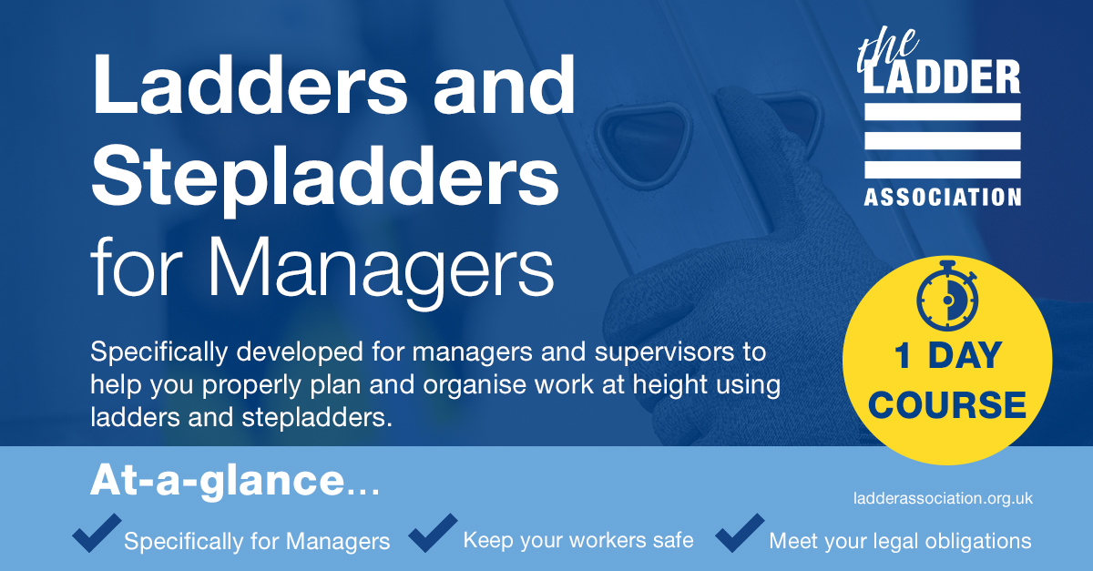 LadderAssoc's tweet photo. Do you manage the use of ladders and stepladders in your workplace? If so, this course is specifically for you to help you plan work at height using ladders, keep your workers safe and meet your legal obligations.
https://t.co/pO5eruSSUi
#laddersafety #laddertraining https://t.co/lxu9EbWtEN