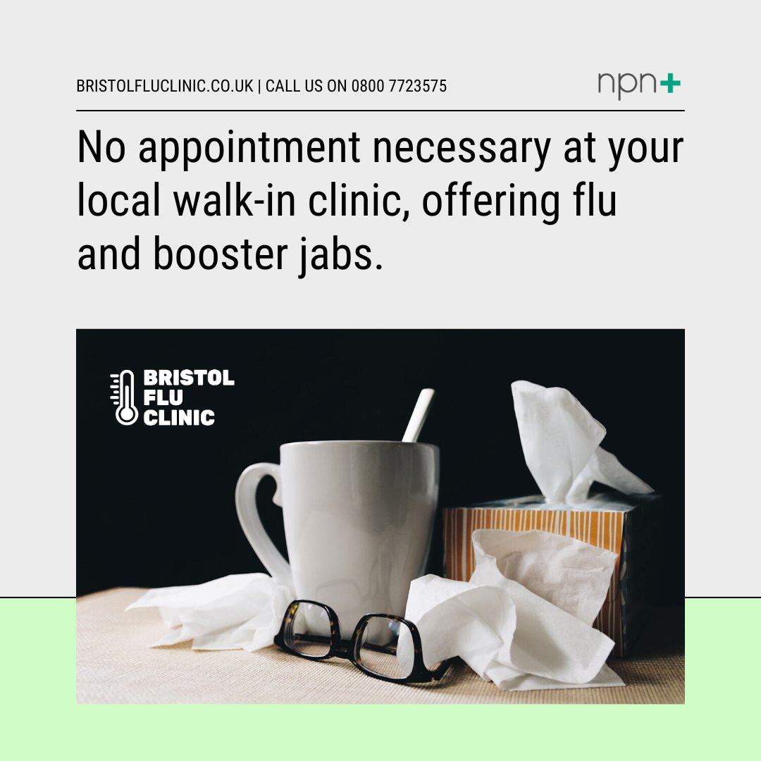 We're running our walk-in flu and booster clinic again tomorrow, from 9am to 1pm - pop in without an appointment and we can administer both jabs at once!