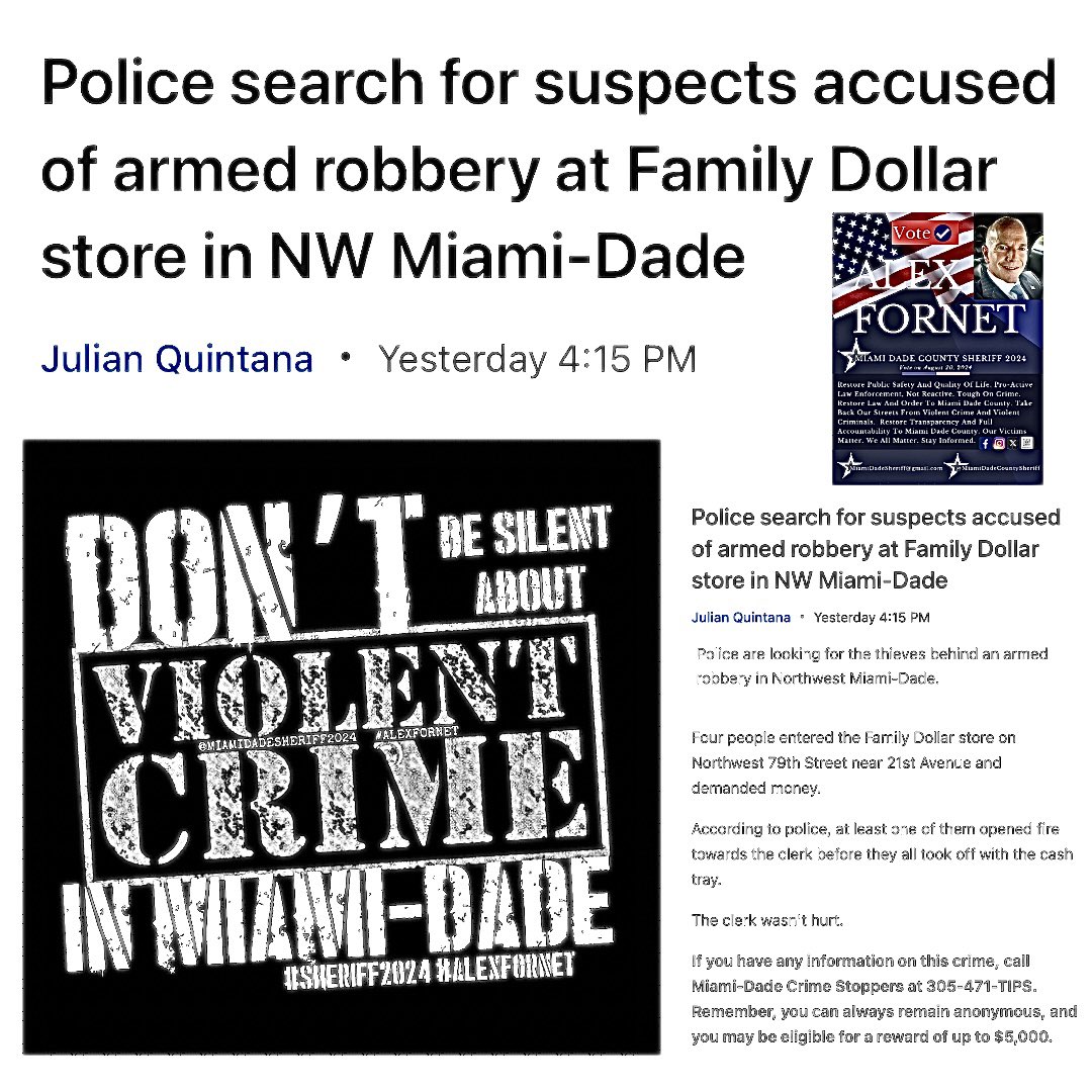 #ARMEDROBBERY #ROBBERIES #ROBBERYMIAMI #CRIMINALSWITHGUNS #ITSNOTTHEGUN #MIAMIDADECOUNTY #MIAMIDADE #MIAMIDADEPOLICEDEPARTMENT #MDCSO #WEWILLFINDYOU #BADGUYS #MIAMIMOSTWANTED wsvn.com/news/local/mia… #PUBLICSAFETYMIAMI #PUBLICSAFETYMAMIDADE #CRIMESTATISTICSMIAMIDADE #SHERIFFMIAMI