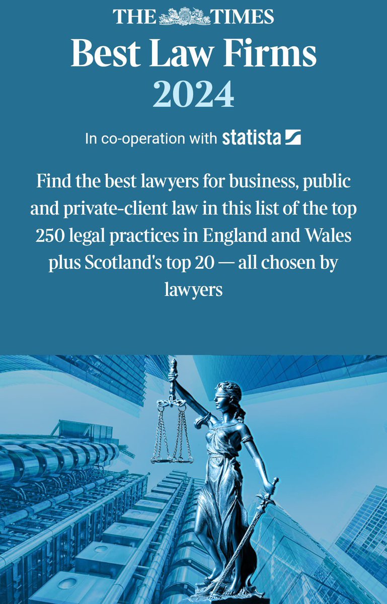 EmilieCCole's tweet photo. We did it! Thank you to all our amazing clients and supporters that got us into The Times Best Law Firms 2024 https://t.co/vzn0NWnIAV