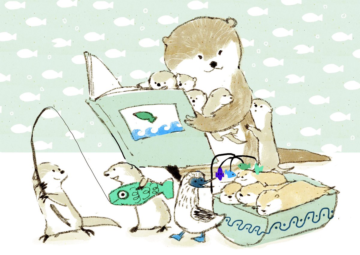 「#読書の日 」|ももろ　4／20発売絵本「パンダのパクパクきせつのごはん」のイラスト