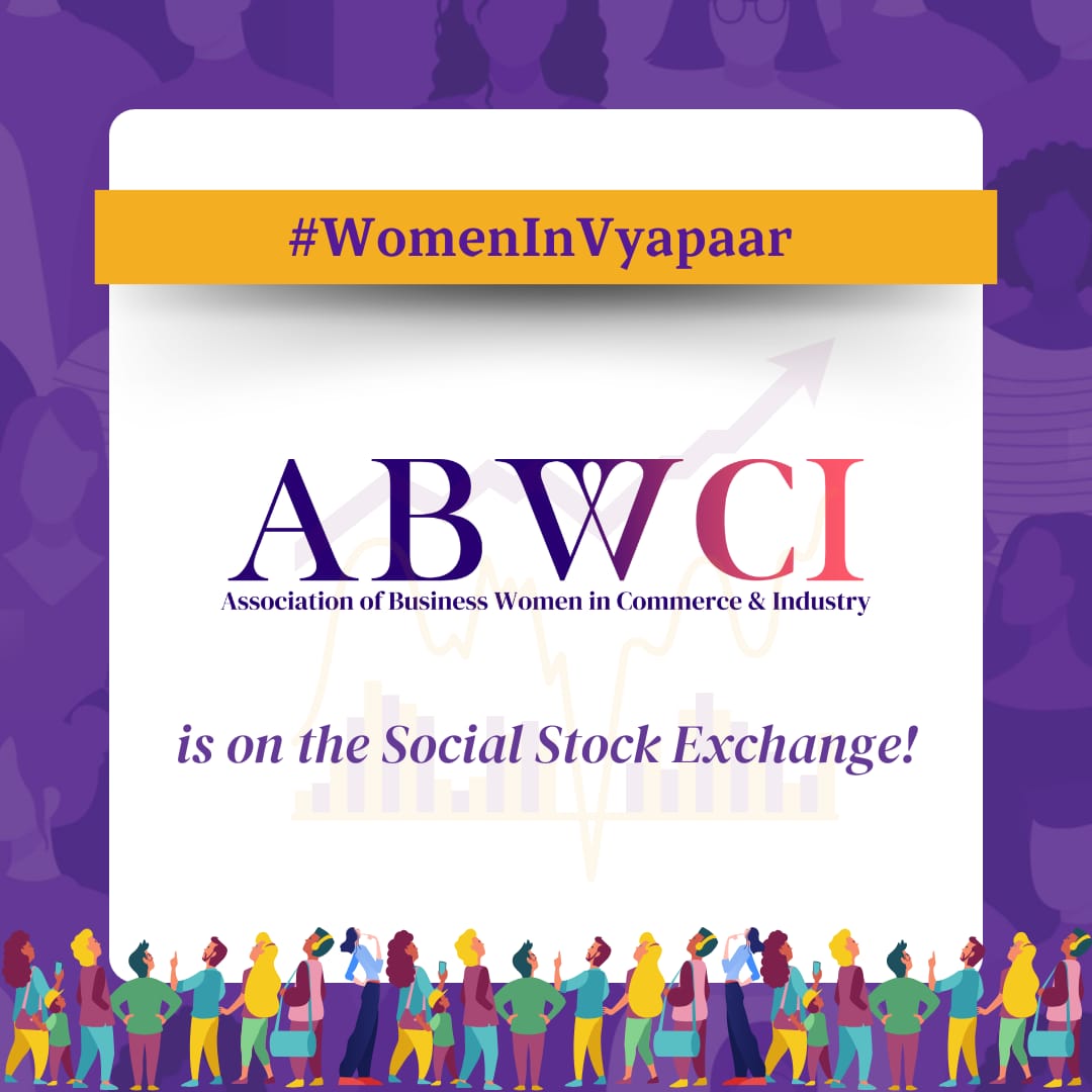 📢 ANNOUNCEMENT: ABWCI is now registered on the Social Stock Exchange'. SSE facilitates broader capital access for social enterprises & voluntary organizations,boosting their capacity for positive change.

#SocialStockExchange #WomenInVyapaar #womeninbusiness #womeninspiringwomen
