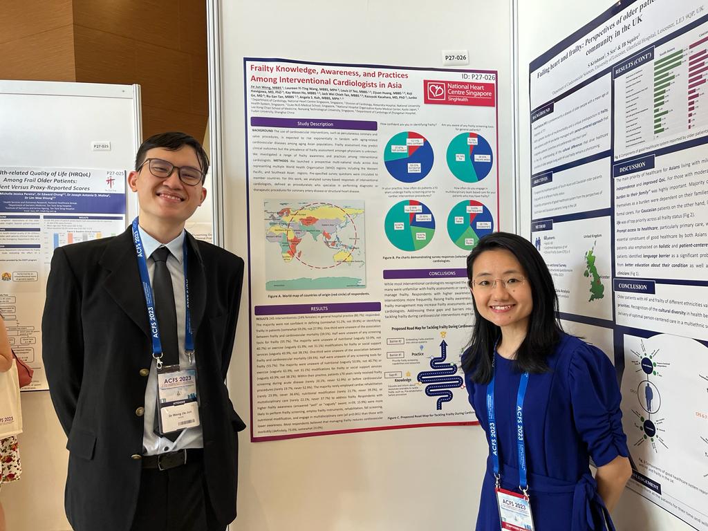 Proud to have presented our work on Frailty in Cardiology with my mentor Dr. Angela S. Koh at the 9th ACFS conference.