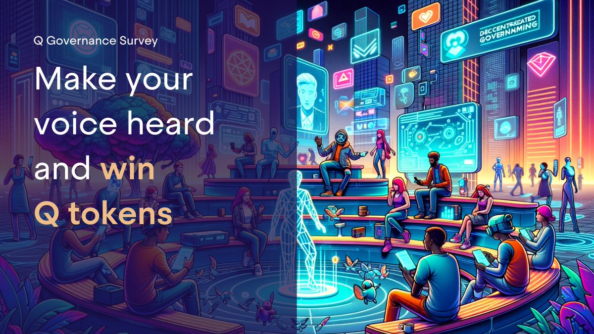 🌟Exciting Governance Survey with Q Token Raffle! 

🔗forms.office.com/Pages/Response…

🎓 Q fam, help shape my Master's thesis by sharing your insights on Q’s governance!

🕗 ~8 mins | 🏆 Win up to 250 Q tokens!

📅 Deadline: Nov 8, 3pm CET. Don’t miss out! T&Cs apply.

#QCommunity