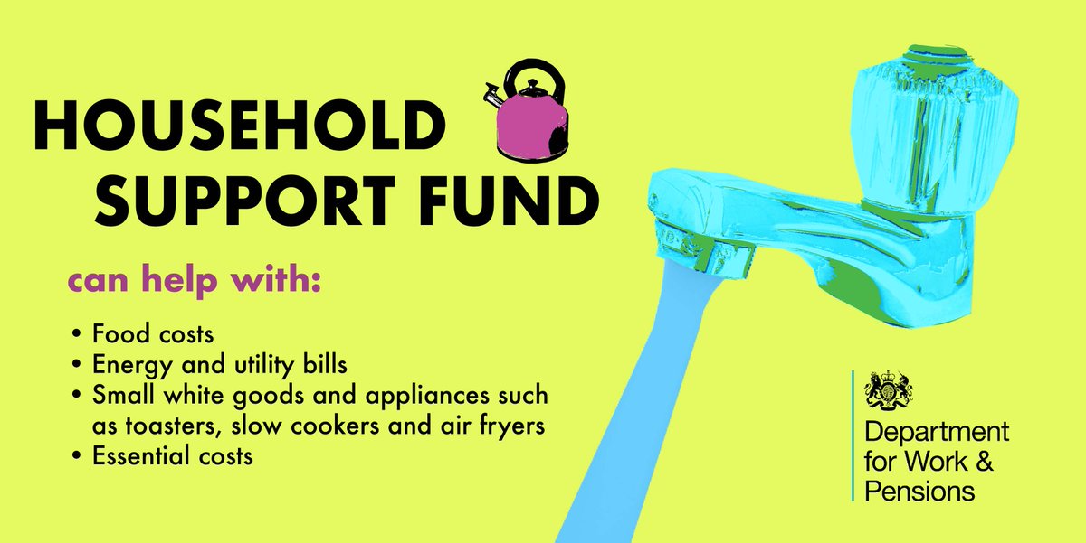Round 4 of the Household Support Fund is open for residents of #Hyndburn. The fund can assist with costs related to: - Energy & Water - Food - Clothing - Limited small white goods Find out more and apply via the @HyndburnLeisure website⬇️ hyndburnleisure.co.uk/community/hous…
