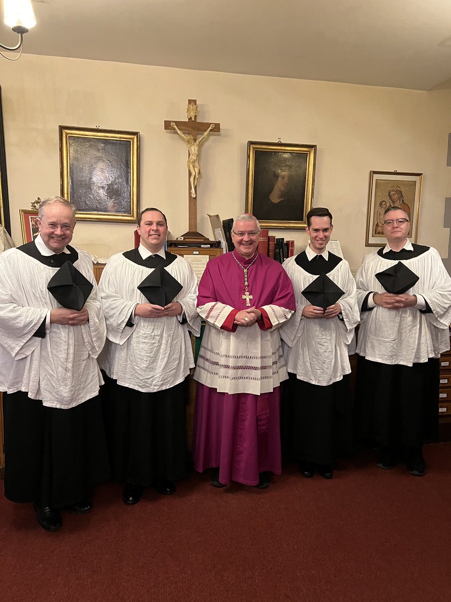 Yesterday, Br’s Illtyd and Joseph received the ministry of Lector from His Grace the Archbishop of Cardiff. The ceremony marks an important stage upon the journey towards the Sacred Priesthood. Please pray for Br’s Illtyd and Joseph as they continue their formation.