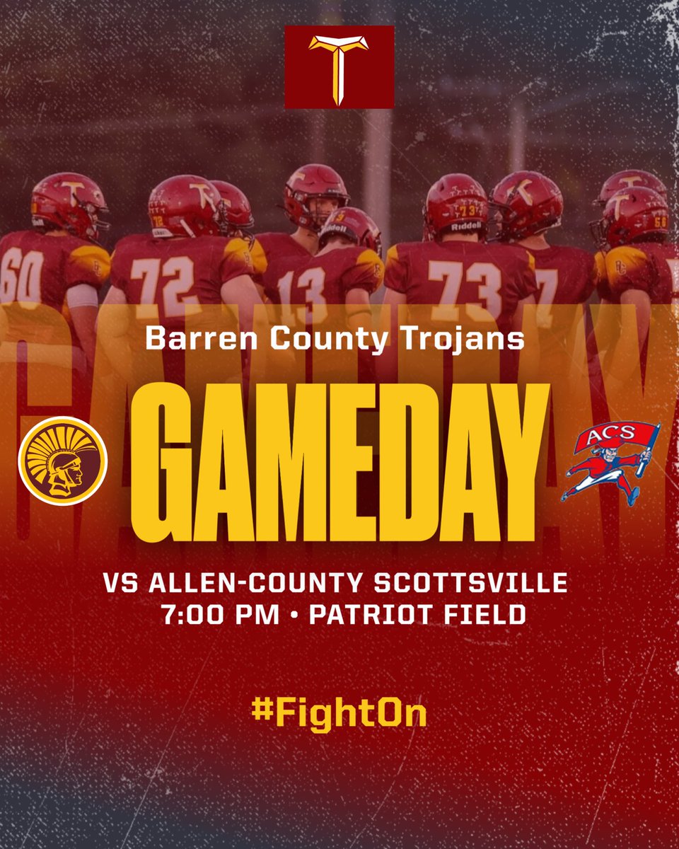 🏈GAME DAY🏈
🆚 Allen County 
📆 Friday, October 27
🕰️ 7:00 pm
📍Patriot Field
📻 Nash 103.7 
📺 youtube.com/BCHSLive
📸 Scott Hester