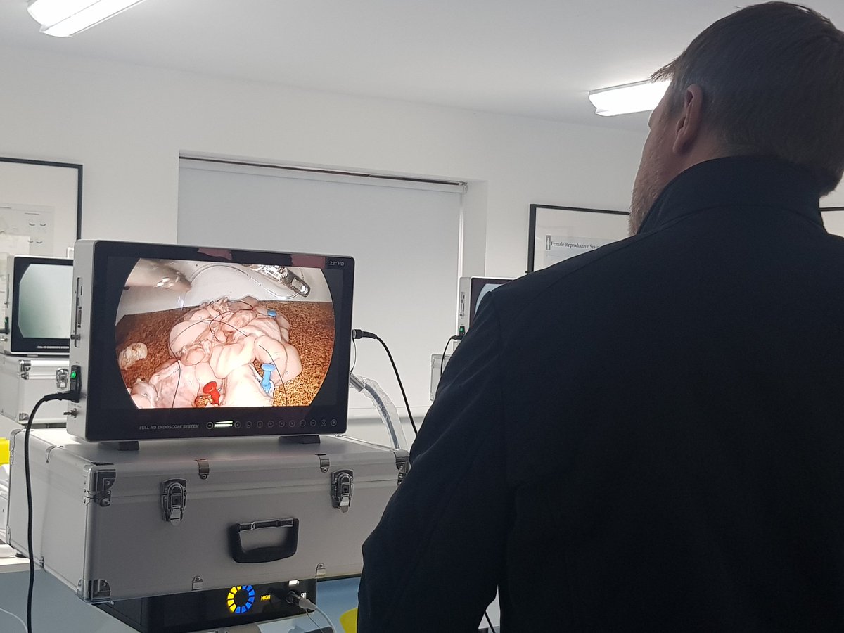 N_Raj_'s tweet photo. Great #GenSurg training day for regional trainees in #PeninsulaDeanery. Lap suturing, bowel anastomoses &amp; more! Running more of these courses throughout the year...come to the sunny SouthWest for more! @Surgi1Courses @SWSTN @TorbaySDevonNHS @bowling_kirk @ASiTofficial https://t.co/F5GCcpZcoO
