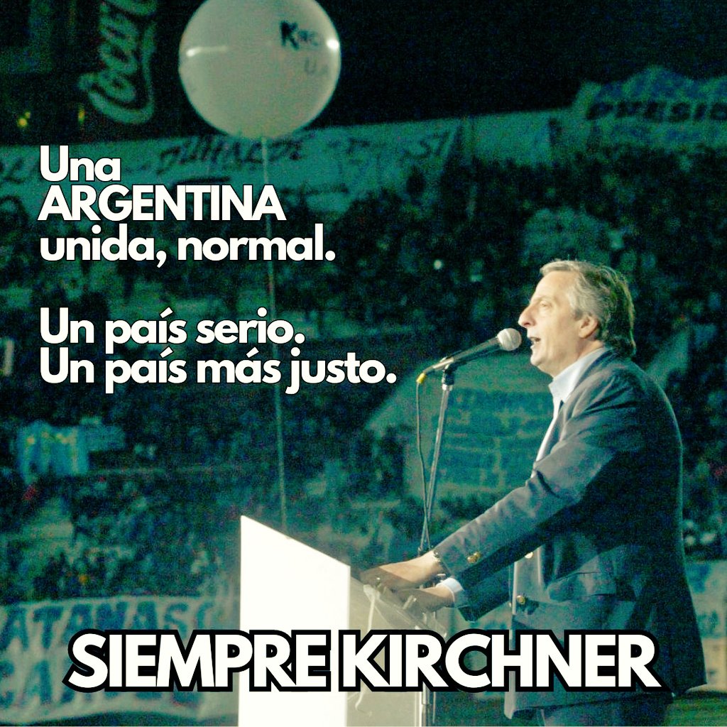 Osvaldo_Balossi's tweet photo. Será tarea de todxs mantener vivo tu legado, será tarea de la militancia no permitir que nos convenzan del "no se puede" y seguir construyendo una Argentina unida, normal. Un país serio. Un país más justo.

NESTOR VIVE en cada militante. 
SIEMPRE KIRCHNER. https://t.co/VpSnAc3Eq4