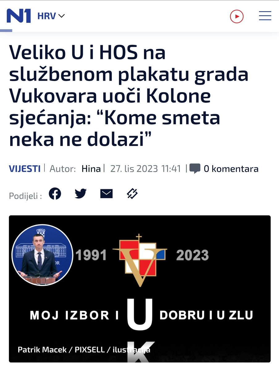 Ček, ovo se stvarno događa? Ima li tko u tom Gradskom vijeću da nešto kaže? Gradonačelnik Vukovara si je uzeo za pravo odlučivati tko smije, a tko ne smije doći pokloniti se žrtvi Vukovara. Ovo čak nije ni politiziranje sa žrtvom, ovo je prešlo sve granice. Vukovaru moj....😔