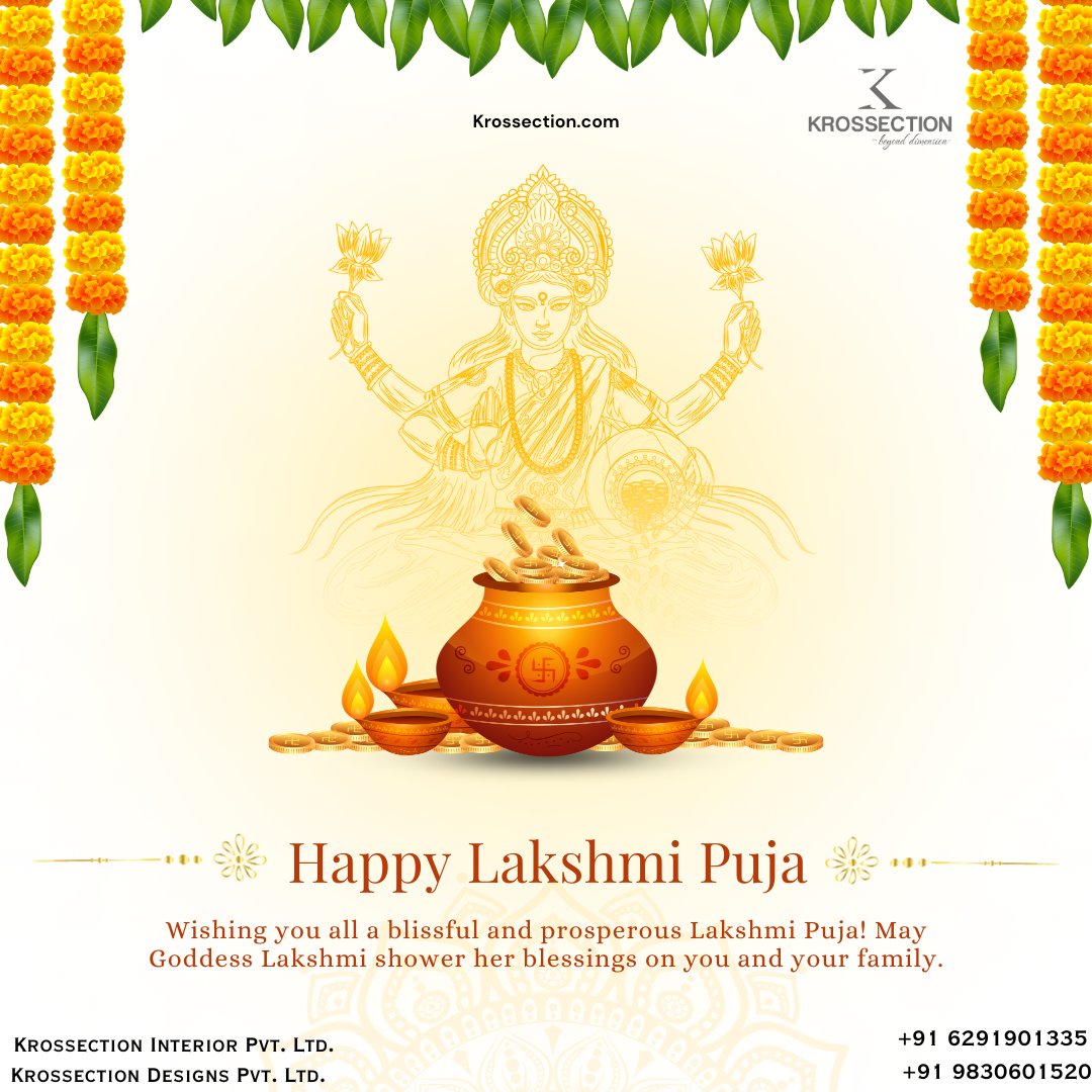 Krossection_int's tweet photo. May this Lakshmi Puja bring happiness and prosperity to all.

#krossection #interiordesign #design #interior #homedecor #home #decor #lakshmipuja #lakshmi #mahalakshmi #lakshmipooja #festival #devi #lakshmidevi #lakshminarayan https://t.co/4SGMpXUIPS