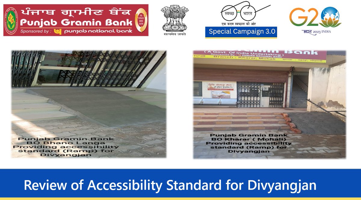 pgbbankofficial's tweet photo. Empowering every step with inclusion! 🌐 Proud to announce that PGB has achieved the accessibility standard for Divyangjan, ensuring equitable access for all. 🙌✨ #AccessibilityMilestone #InclusivePGB @DFS_India
https://t.co/L1QPI38UEr https://t.co/rjJQtUIsmB