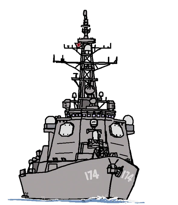 #艦船は縦が似合う