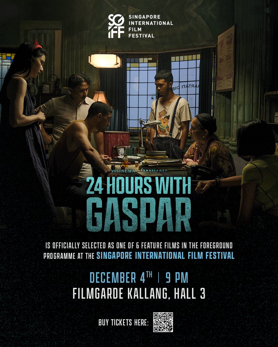 Film 24 Jam Bersama Gaspar terpilih menjadi salah satu film pada Foreground Programme di Singapore International Film Festival 2023 <a href="/SGIFFest/">SGIFF</a> dan akan segera ditayangkan juga di sana! 

Cek jadwal dan beli tiketnya!

#24JamBersamaGasparFilm
#VisinemaPictures
#KawanKawanMedia
