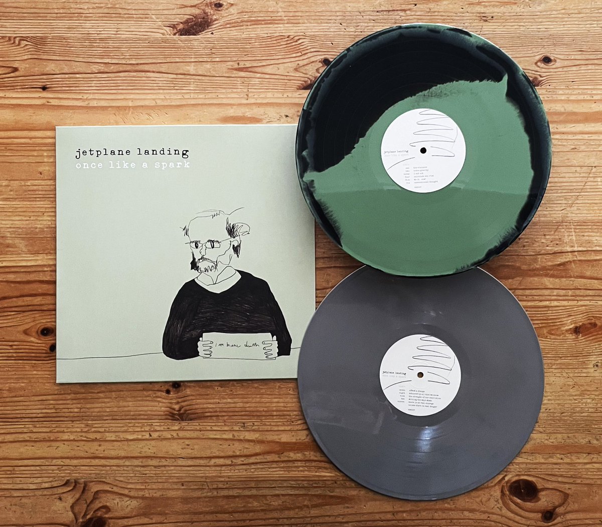 Once Like A Spark by <a href="/jetplanelanding/">Jetplane Landing</a>. Released 20 years ago today and now finally back on vinyl along with 27 bonus digital tracks.

Happy birthday and welcome back 🐐 

bsmrocks.com/collections/ho…