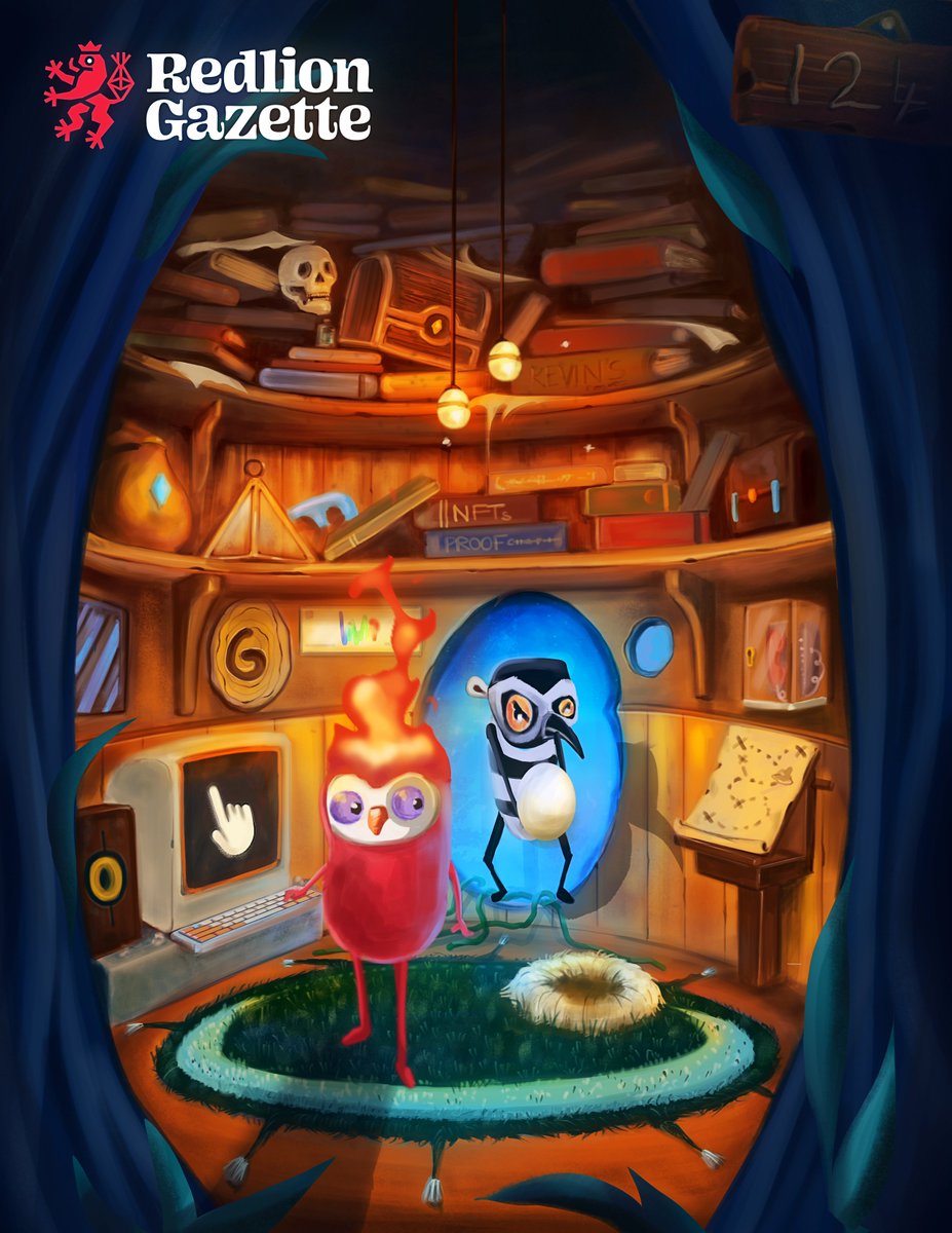 Gm gm 🔵🟠

One of my favorite creations for Redlion Gazette. 
'MoonBirdHouse Robbery'🦉

Animation below👇🏾