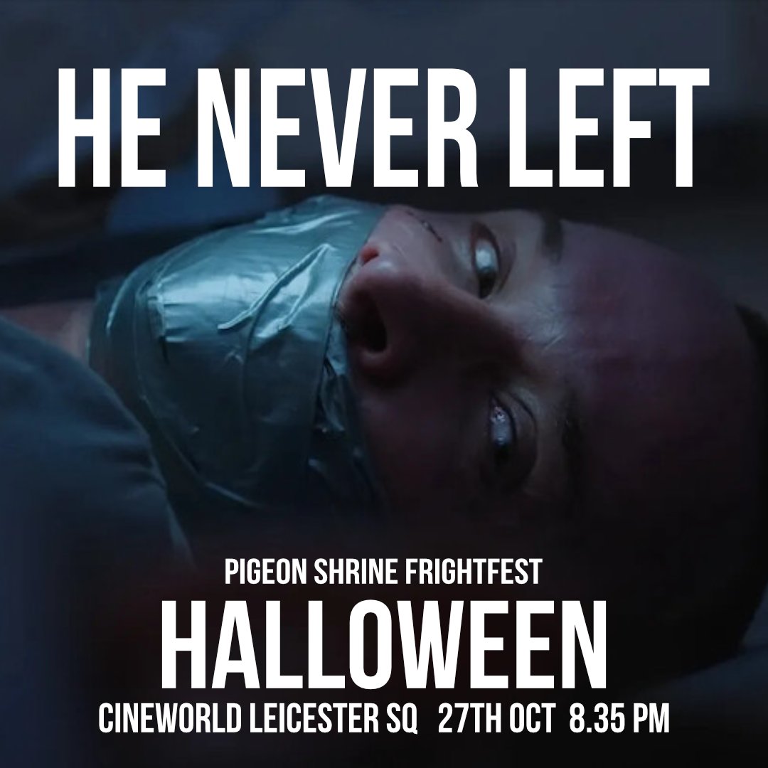 FrightFest's tweet photo. Happy Friday everyone! Frightfest Halloween kicks off tonight with the cracking films for you. Our line up today is as follows 

6:15pm - The Waterhouse 
8:35pm - He Never Left
10:50pm - Maria

Some tickets are still available, click here to purchase: https://t.co/BMvDWrPe8J https://t.co/XkqZYxUbrO