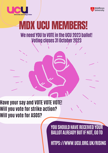 Get your ballot in the post by the 29th Oct to make sure it's counted ✊