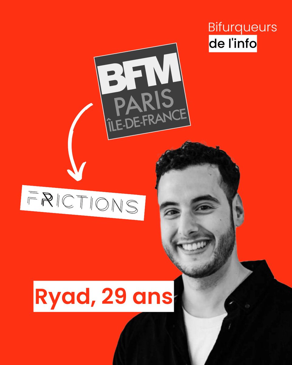 « À BFM, j’avais l’impression d’être un ouvrier de l’info » 🛠️

De <a href="/BFMParis/">BFM Paris Île-de-France</a> à la création de son studio de podcasts <a href="/FrictionsMedia/">FRICTIONS</a>, <a href="/r_maouche/">Ryad Maouche</a> raconte dans ma newsletter sa bifurcation journalistique, qu'il ne regrette pour rien au monde. 👇
