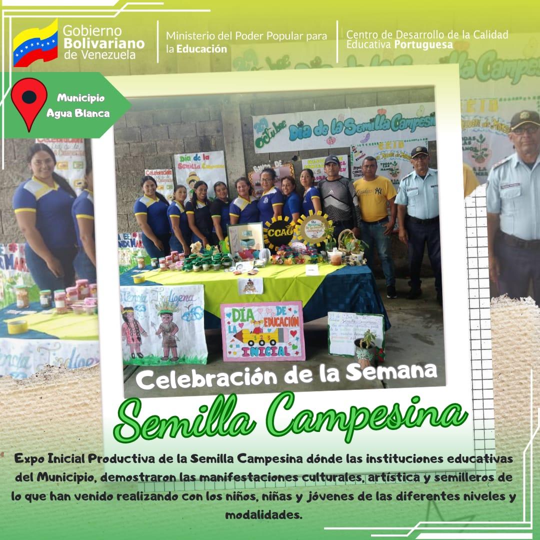 #GestionPTMSPortuguesa 

#26Oct. Con el Municipio Agua se dió Inicio a la Celebración de la Semilla Campesina. 

#ElEsequiboEsVenezolano