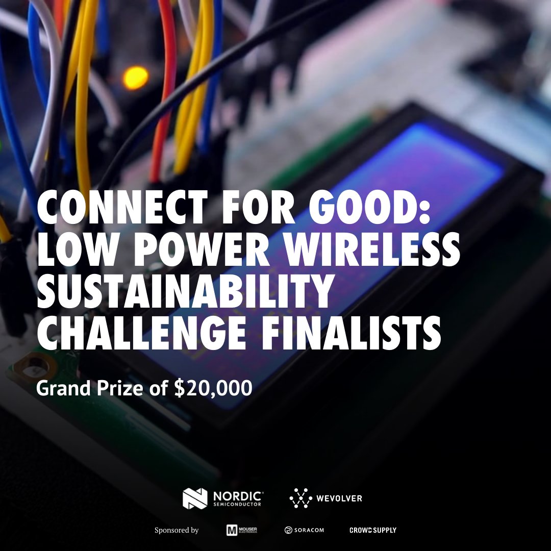 NordicTweets's tweet photo. Congratulations to the top 10 finalists in #ConnectForGood challenge! We're ecstatic to see the engagement around sustainable solutions and how the community is utilizing low-power #wireless tech in addressing global challenges.
Get inspired 👉 https://t.co/jXchGyWjdd https://t.co/syAhZHu5n0