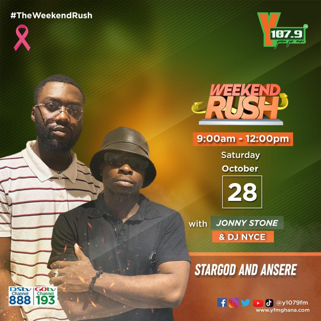 Catch us live on @Y1079FM tomorrow at 9:00am sharp w/ @JonnyStone_  & @djnycegh 

#weekendrush 🔥🔥🔥