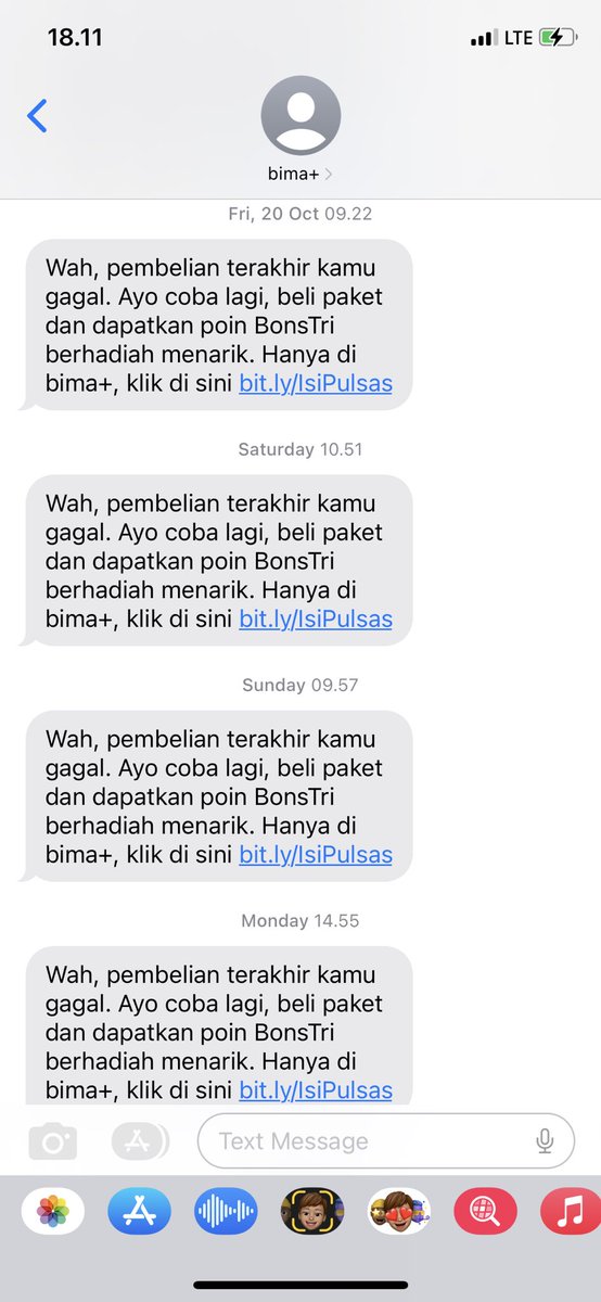 riotanitnot's tweet photo. @3CareIndonesia dari bulan kemarin dapet notif begini terus. Padahal nggak beli apa-apa, nggak berlangganan perpanjang otomatis pula. https://t.co/GYXjB0ABWq