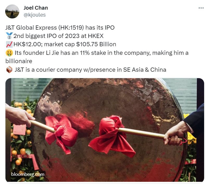 Di saat para pekerjanya merana karena PHK dengan alasan sepinya paket, pemilik yang orang asing malah jadi miliarder setelah J&amp;T IPO di Hong Kong.