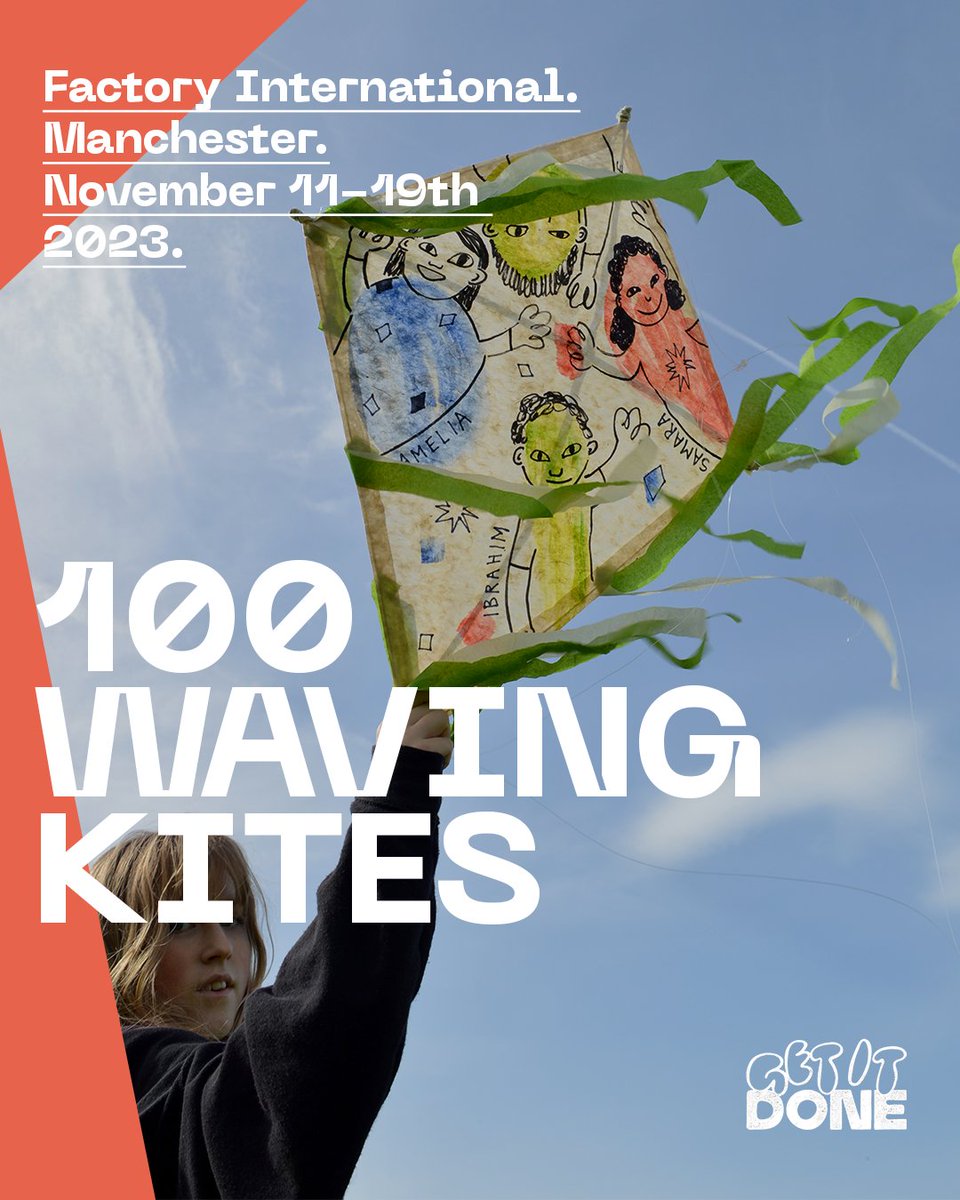 Get It Done (@we_getitdone) on Twitter photo ✨🪁 HUGE NEWS! ANNOUNCING 100 WAVING KITES 🪁✨
100 Waving Kites is an installation created by ten schools from across Greater Manchester and Get It Done for The Welcome by <a href="/factoryintl/">Factory International</a>.
Find out more here: getitdoneart.com/projects-1/100… ✨🪁 HUGE NEWS! ANNOUNCING 100 WAVING KITES 🪁✨
100 Waving Kites is an installation created by ten schools from across Greater Manchester and Get It Done for The Welcome by <a href="/factoryintl/">Factory International</a>.
Find out more here: getitdoneart.com/projects-1/100…