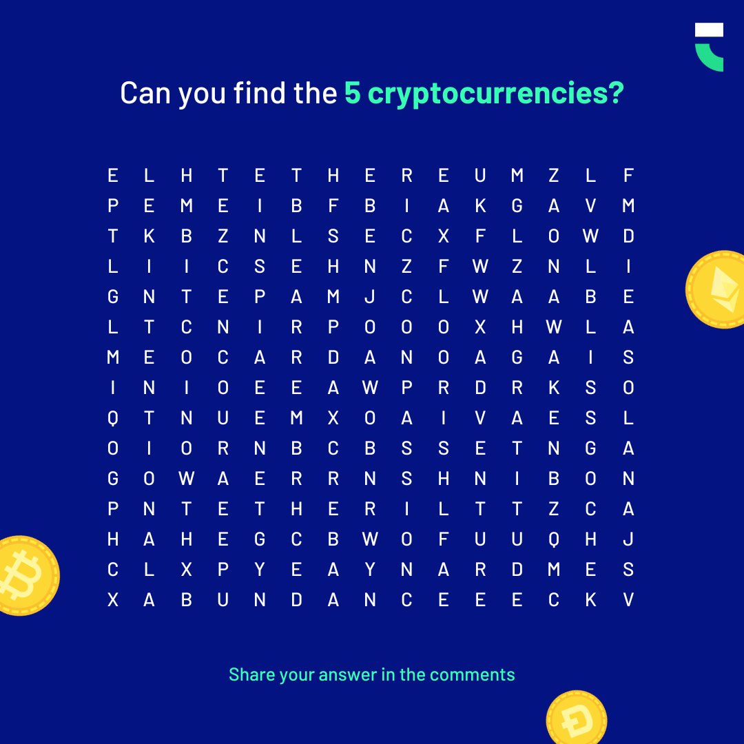 TradewithTL's tweet photo. Time to Crypto-Decode! 🕵️‍♂️
Can you unveil the 5 cryptocurrencies hiding in this crossword puzzle? 💎💰
#TradingLeagues #CRYPTO https://t.co/b3eEcGHV4x