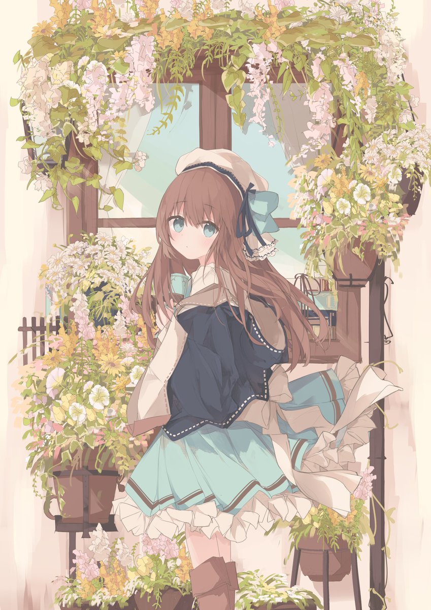 「本と女の子」|くしだ@コミティア144【B49a】のイラスト