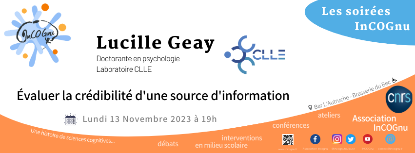 La prochaine soirée-débat aura lieu le lundi 13 novembre à 19h ! Ce sera Lucille Geay qui nous parlera d’évaluation d'une source d'information. 👩‍💻🧑‍💻
<a href="/CNRS_Toulouse/">CNRS Occitanie Ouest</a>