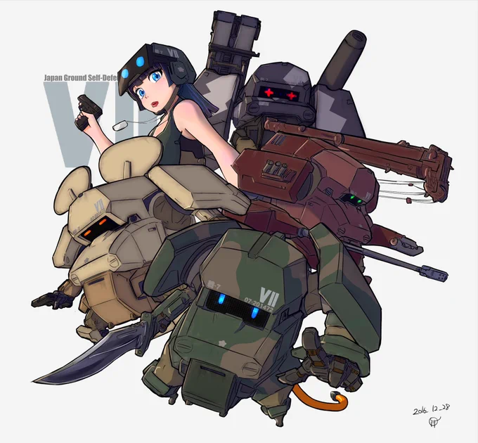 #とにかくワチャーッと集合してる絵を晒す見た人もやる 最初の頃のなっちん 指5本ある 尻尾細いし長い そんでコロコロしてる ナツキは瞳が青いし髪長い あとなっちん仲間いる #07式なっちん