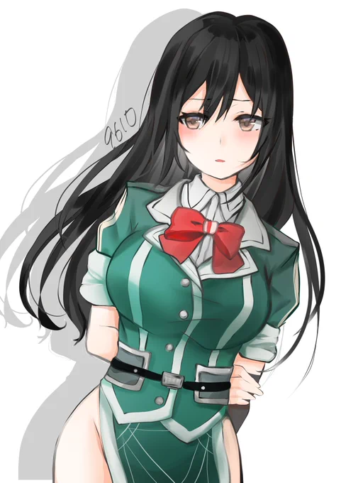 #みなさん2年前の今頃はどんな絵描いてましたか髪下ろし時雨描いたり、FFさんに宛てて筑摩さんを描いたり、赤城さんにお腹いっぱいになってもらったり 