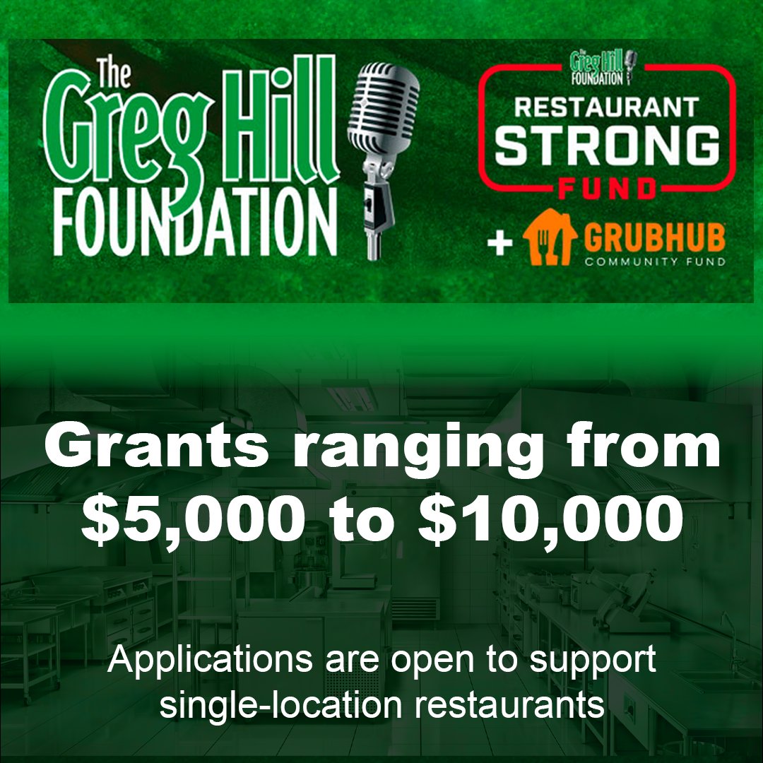 New jobs strengthen the fabric of our community.

The Restaurant Strong Grant supports small business restaurants with up to $10,000 in funding.

Apply today: thegreghillfoundation.submittable.com/submit

#SupportBlackBusiness #AACCStrong #RestaurantStrongGrant #30YearsStrong