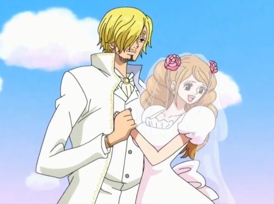 Let's get married! Sanji hugs Pudding - One Piece 810 