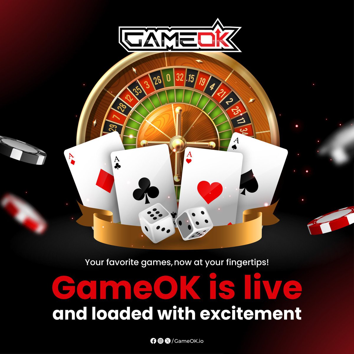 GameOK is live and ready to make your gaming dreams come true! 

Join us now and experience the thrill of winning. 🎮💰

🌐gameok.io

@OK_BFICoin

#GameOK #BLoveGames #BFIC #GameFi #P2E #OnlineGaming #LIVE