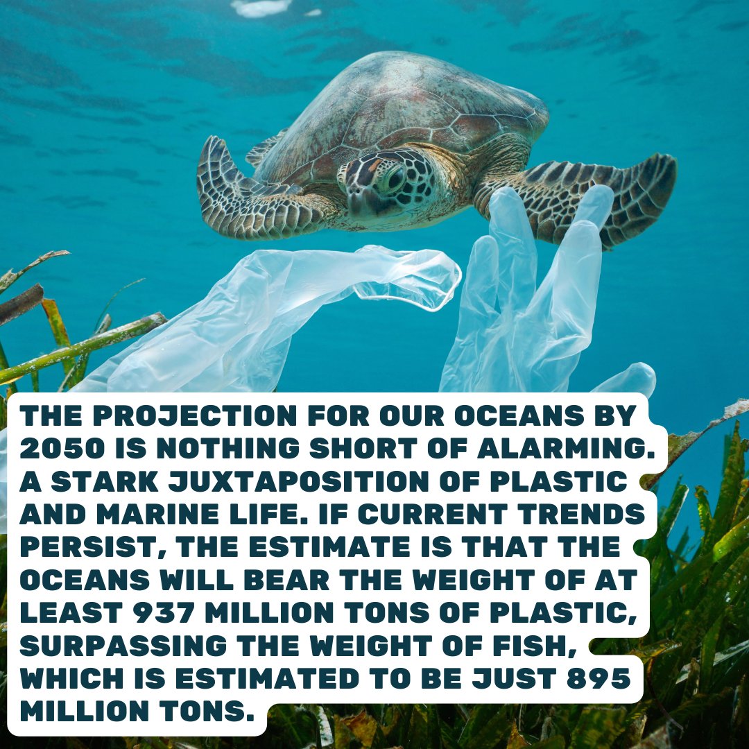 PlasticsWar's tweet photo. The forecast for 2050 is grim: oceans could hold 937 million tons of plastic, surpassing the 895 million tons of fish. This stark reality demands urgent action to reverse rampant plastic pollution and preserve our oceans for future generations. https://t.co/fDxC4n08O9