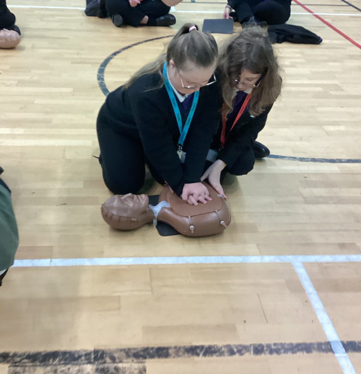 Last week, House Leaders visited Year 7 and Year 8 guardian groups delivering CPR sessions with our Resusci Annies for ‘Restart a Heart’ day. The students received some training and then got to have a go at performing chest compressions to ‘staying alive.'