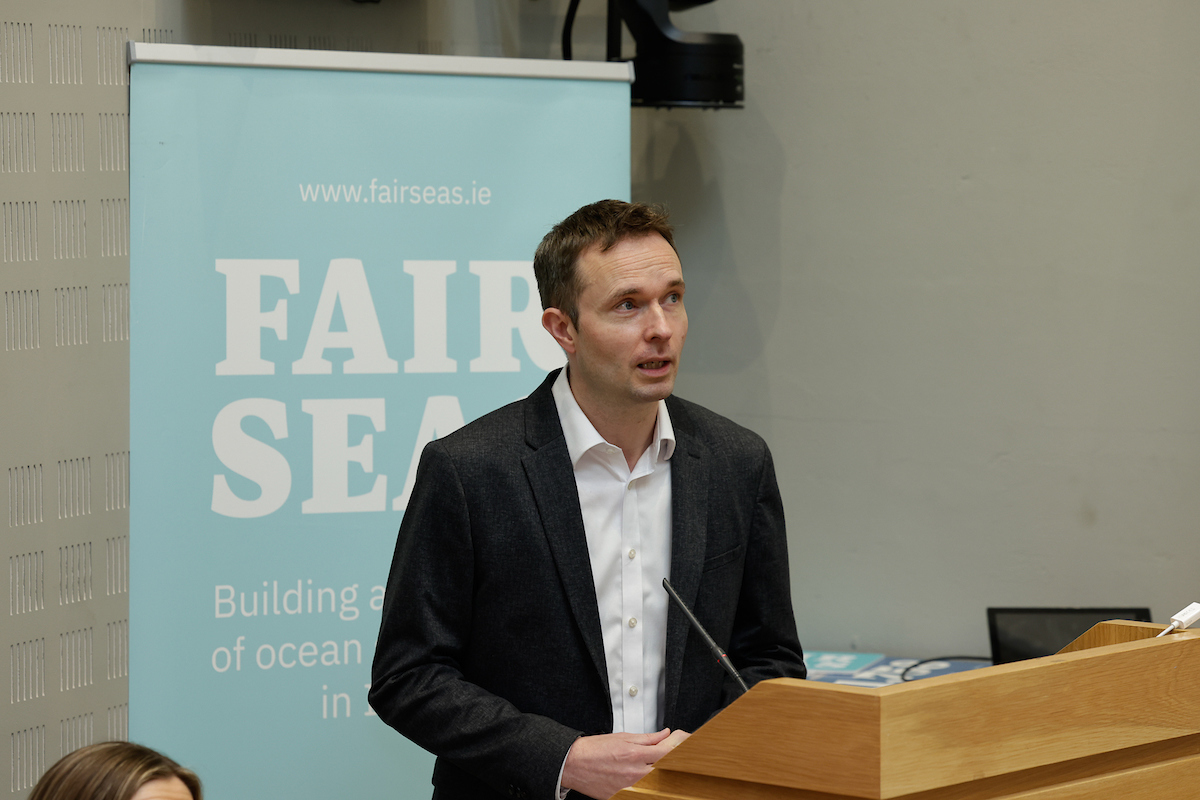FairSeasIreland's tweet photo. We want to thank @WhitmoreJen for hosting our event on Marine Protected Areas in Dáil Éireann and @OCallaghanCian for opening the event.

We all rely on a healthy ocean, so strong Marine Protected Area legislation needs to be prioritised and progressed in Ireland 🌍

#FairSeas https://t.co/8hI8pKGidG