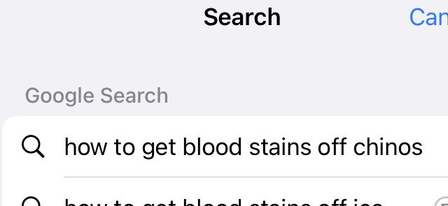 My Google searches looking like Idles song titles
